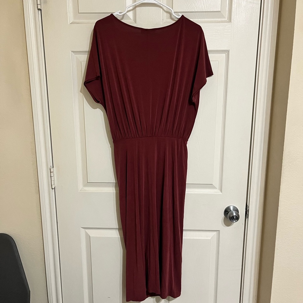 Anthropologie Moulinette Soeurs Asymmetrical Wine Dress - Picture 6 of 9